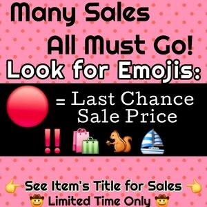 🔴LAST CHANCE SALE • SEE ALL EMOJIS ABOVE 🐌 Need Everything Gone